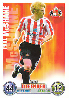 Paul McShane Sunderland 2007/08 Topps Match Attax #261